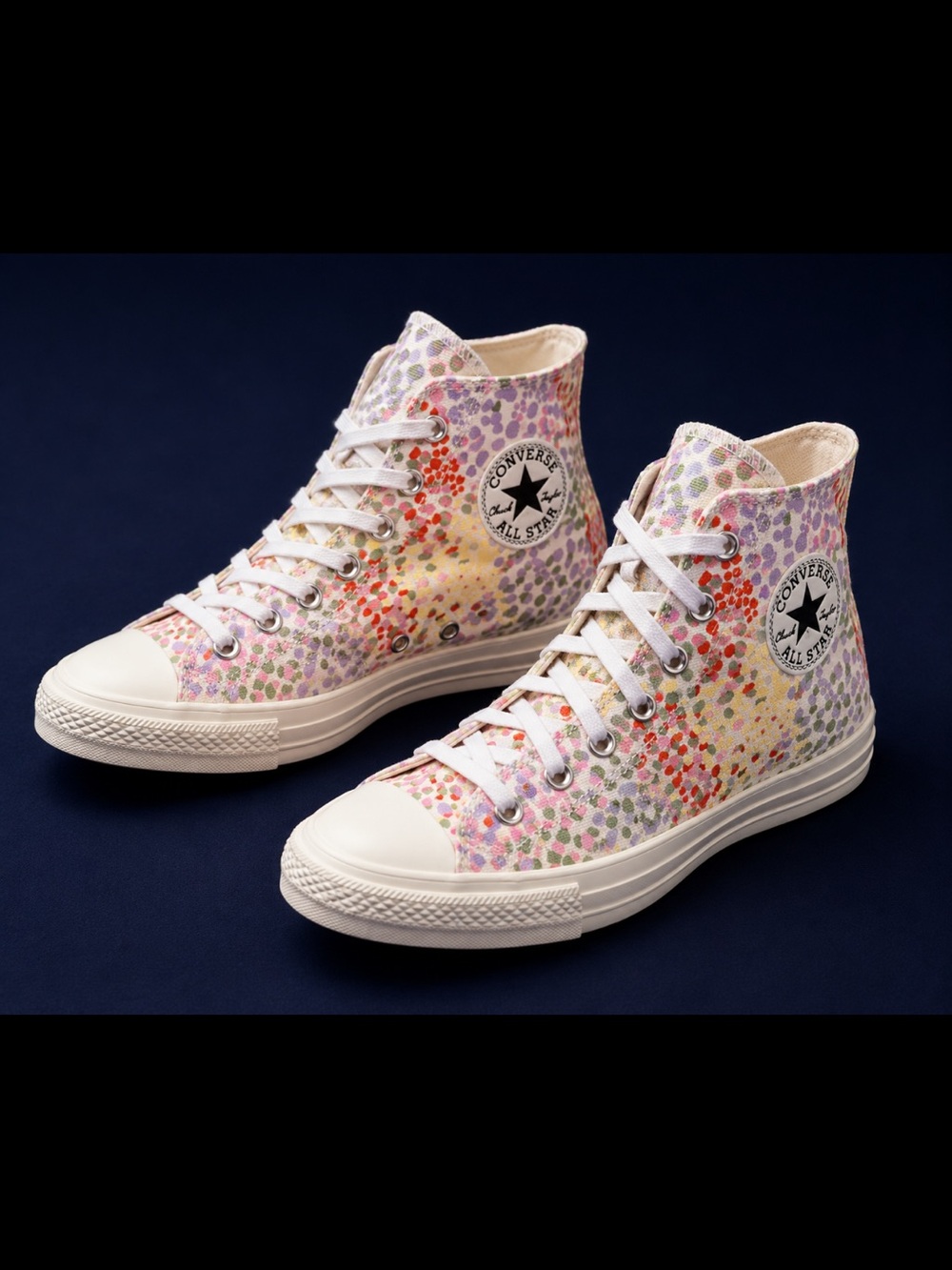 Converse Chuck Taylor High Top Multicolor Confetti Dot - Size 9